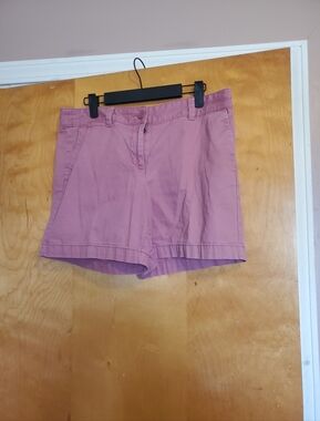 Women's Loft Pink Cotton Blend Shorts 6